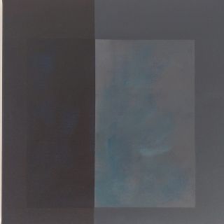 Ankie Postma -Dan grijs- cm 40x40 acryl op doek
